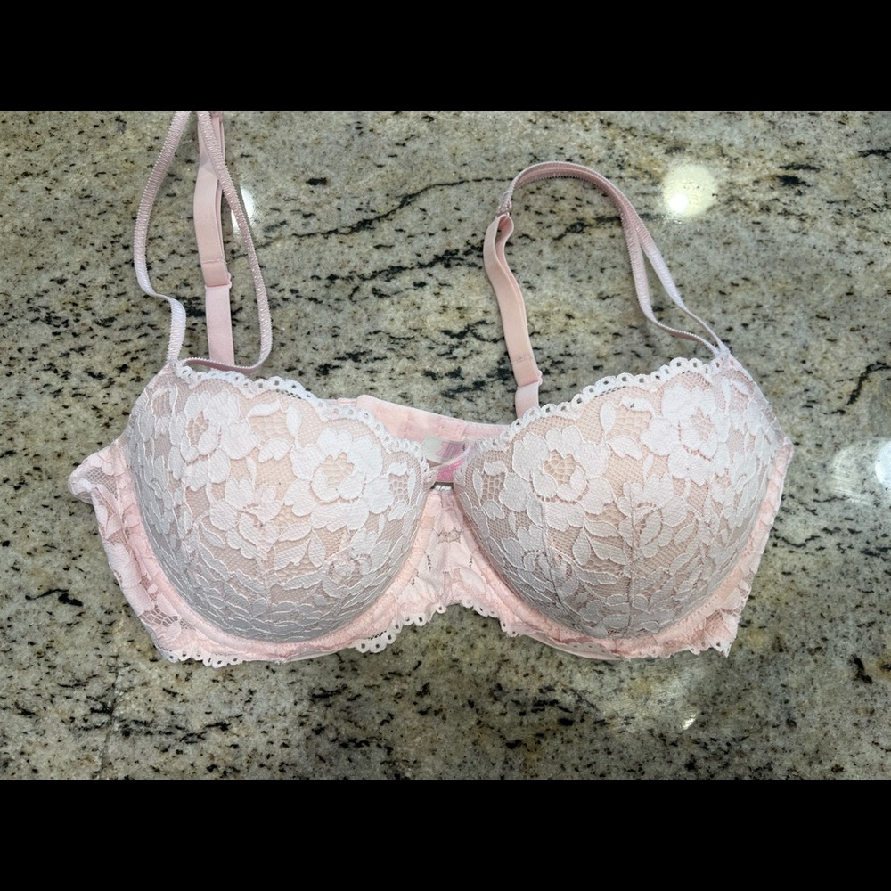 Pale pink bra